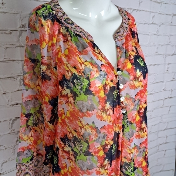 FIGUEROA & Flowers Floral Boho Blouse - Picture 9 of 9